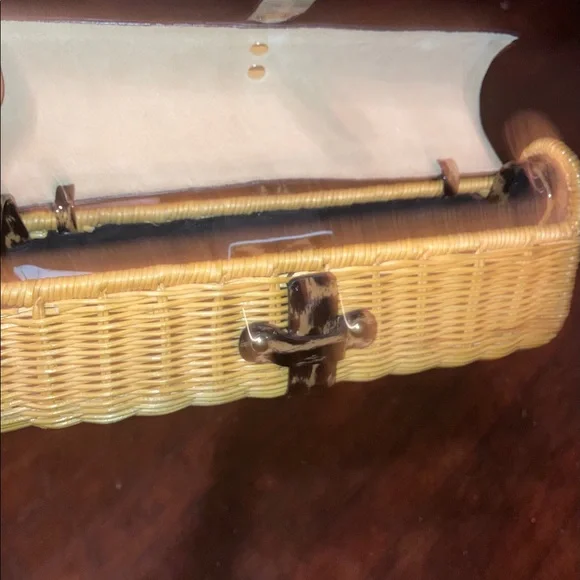 J crew leopard and rattan wicker clutch - Picture 7 of 7